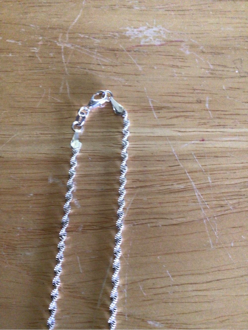 Source Unknown Silver Rope Chain Necklace - Picture 2 of 3